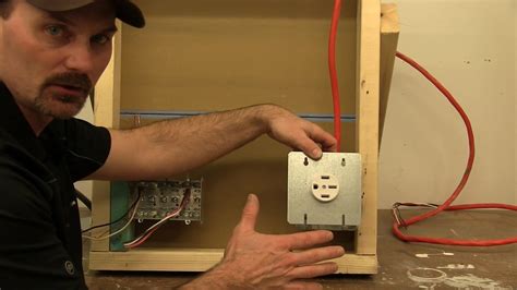 how to install box and receptacle for electric range|240v electrical box installation.